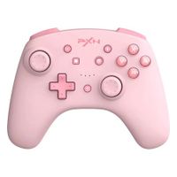 9607X Wireless Game Controller Gamepad with Vibration, Turbo Function, 6-Axis Gyro Motion Sensor, Compatible with Switch (Pink)