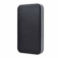 CD Holder,80 Capacity CD/DVD Case Holder Portable Wallet Storage Organizer Hard Plastic Protective Storage Holder for Car Travel(80 Capacity,Black)