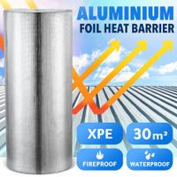 Foil Insulation Rolls Reflective Heat Shield Radiant Barrier Cell Aluminium XPE Flat Roofing Wall Loft Attic Home DIY Projects 90x3335cm 30sq m