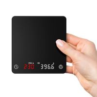 Coffee Espresso Scale Weight Digital Coffee Scale with Timer 2kg/0.1g High Precision Pour Over Hand Drip Scale Weighing Instrument Auto Mode(LED,Black,Rechargeable)