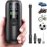 Bike Pump Mini Tire Inflator Portable Air Compressor 150PSI Auto Shut-Off with Presta Schrader Valve for Car Ball