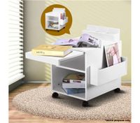 Extendable High Gloss Bedside Table