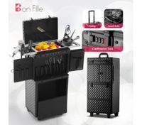 Large Multi-Function Wheeled Makeup Beauty Cosmetic Case
