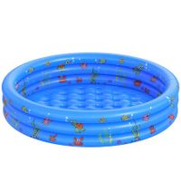 Garden Round Inflatable Baby Swimming Pool,Portable Inflatable Child/Children Little Pump Pool,Kiddie Paddling Pool Indoor&Outdoor Toddler Water Game Play Center for Kids/Girl/Boy (Blue)