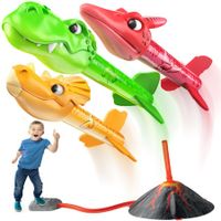 Dino Blasters  Rocket Launcher for Kids  Birthday Gift for Boys & Girls Outdoor Toys, Family Fun, Dinosaur Toy, Kids