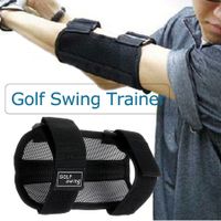 Golf Swing Training Aid Elbow Brace Corrector Bow Swing Training Practice Straight Golf Arm Flexion Alarm Swing Trainer(1 Pack)