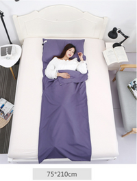 Adult Sleep Sack & Travel Sheets - Travel Sleep Sack for Backpacking, Hotels & Hostels - Lightweight Single Camping Sleeping Bag Liners 75*210cm