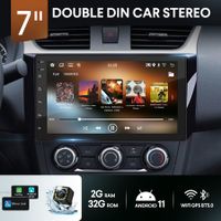 7inch Car Stereo Radio Double Din Android Player Apple CarPlay System Head Unit Music Navigation Touch Screen 2+32G