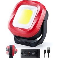 42 LED 1000 Lumens Rechargeable Work Lights, Portable Magnetic Flashlight, Inspection Light for Auto Repair, Camping, Emergency and Job Site Lighting