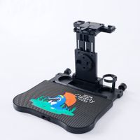 Foldable Car Backseat Table Tray with Non-slip Mat Seat Back Laptop Desk with Phone Holder for Working Eating Traveling