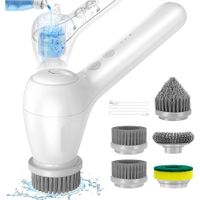 Electric Spin Scrubber, Power Cleaning Brush with Auto Detergent Dispenser