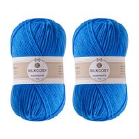 Crochet Yarn,Feels Soft 560 Yards Assorted Colors 4ply Acrylic Yarn,Yarn for Crochet & Hand Knitting (4 Pcs,200g,Sky Blue)