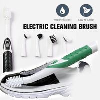 4in1 Super Sonic Scrubber Electric Cleaning Brush Ultrasonic Dust Cleaner Toilet Kitchen Bathroom Cleaner
