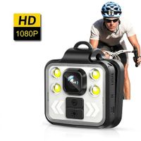 Personal Body Camera Video Recorder, 1080P Used Camera With LED Glow, Wearable Police Camera Head, 5-6HR Battery