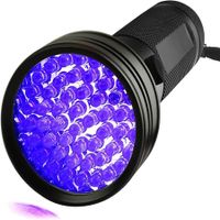 UV Flashlight Black Light 51 LED 395 nM Ultraviolet Blacklight Detector for Dog Urine Pet Stains and Bed Bug