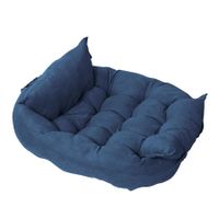 Dog Beds,Pet Calming Bed Winter,Foldable Washable Dog Bed Cat Beds, Dog Sofa Bed Multifunctional Dog Bed, Three Forms Blue