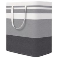 Large Laundry Basket,Waterproof,Freestanding Laundry Hamper,Collapsible Tall Clothes Hamper with Extended Handles for Clothes Toys in The Dorm and Family (Gradient Grey,1Pack,100L)