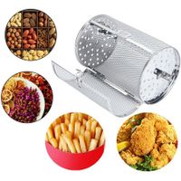 Rotisserie Basket,Air Fryer Oven Cages, 360 Degree Rotatable Heating Oven Basket