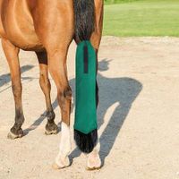 Horse Tail Bag,horse Tail Wrap With Fringe Non Slip Black Guard,horse Tail Fly Swisher Decor Horse Tail Extensions (Green)