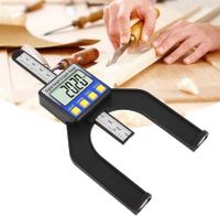 Table Saw Depth Measuring Ruler, Limit Saw Table Thickness Gauge for Woodworking Home Decoration 0-80mm, Height Gauge