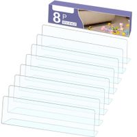 Clear Toy Blockers for Furniture,16"L x 3.2"H Under Bed Blocker,Gap Bumper for Under Furniture Adjustable Clear Toy Blocker for Furniture with Strong Tape (8 Pack)