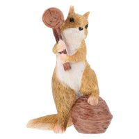 Vivid Squirrel Ornament Pretty Squirrel Adornment Practical Home Decor