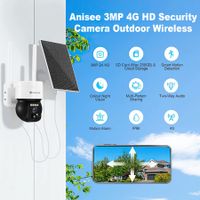 4G LTE Security Camera Spy House Home CCTV Wireless Solar Surveillance System 2K HD 3MP WIFI PTZ Outdoor PIR Motion Detect Night Vision