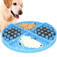 Licking Mat for Dogs and Cats,Dog Slow Feeders,Boredom Anxiety Reduction,Heavy-Duty Puzzle Mat Dog Treat Mat with Unique Quadrant Design,Perfect for Yogurt