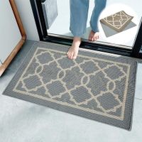 Floor Mat Non-slip Entrance Rug for Indoor and Outdoor Machine Washable Soft Floor Mat Front Door Carpet Doormat (60*90CM)