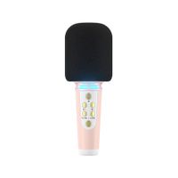Cute L818 Wireless Microphone Wireless Bluetooth child Microphone with Powerful Speaker for Party PC All Smartphones Pink