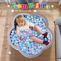 Foam Ball Pit Toy Pool Children Soft Baby Playpen Fence Kids Play Area Activity Centre Babyroom Decoration 300pcs Indoor