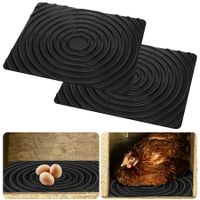 Chicken Nesting Pad Convenient Reble Wear-Resistant Keep Tidy Rubber Poultry Nest Box Pad Egg Mat Farm(2 Pack)