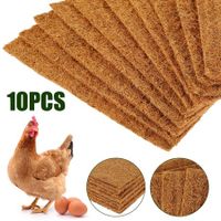 Reusable Hens Nest Bedding Mats Natural Coconut Palm Hens Nesting Pad 13 x 13 Inches Multifunctional Chicken Nesting Box Liners for Hen Laying Eggs