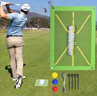 Golf Training Mat for Swing Detection Batting, Premium Golf Impact Mat, Path Feedback Golf Tee Mat, Advanced Golf Impact Mat for Indoor Outdoor Golf Training Aids