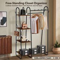 Coat Stand Storage Organiser Clothes Rail Garment Rack Hook Hanger Display Freestanding Shoe Shelf Entryway Hat Holder Hallway
