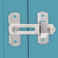 4 Inch Bar Latch for Doors Flip Latch Small Gate French Double Barn Door Lock 2 Pack