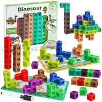 Math Link Counting Cubes Number Connecting Snap Linking Blocks Manipulatives with Activity Cards Learning Educational Toys for Kindergarten Kids