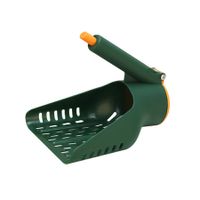 Cat litter Shovel Scoop Large Spatula 6mm Aperture Fast Filter Cat Litter Shovel for Pet(Green& Orange)