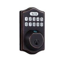 Fingerprint Door Lock Keyless Entry Electronic Keypad Deadbolt Front Door Lock Set with Auto Lock and 1 Touch Locking, Oil Rubbed Bronze