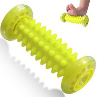 Foot Massager Roller for Relief Plantar Fasciitis Deep Tissue Muscle Massager Roller for Foot Arch Pain Heel Pain-Yellow