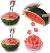 Watermelon Slicer Choxila,Stainless Steel Watermelon Cutter Cool