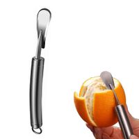 Orange Citrus Peelers Stainless Steel Slicer Cutter Peeler Remover