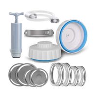 Mason Jar Vacuum Sealer With Accessory Hose for Wide and Regular Mouth Mason Jars