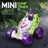 2023 Kid Rc Car Rollover Stunt Car Toy 360 Degree Flip Bucket Electric Off-Road Racing Boy Rechargeable Electric Toy Color Green