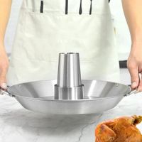 Beer Can Chicken Roaster Rack, Stainless Steel Turkey Standing Holder for Grill Oven BBQ