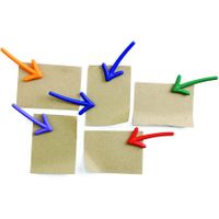 Decorative Refrigerator Magnets, Perfect Fridge Magnets for House Office Personal Use (6Pcs Arrow)