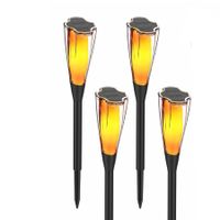 4Pack Solar Flame Torch,Outdoor Lights with Flickering Flame, Waterproof Solar Lights for Garden Decor Pathway Patio Yard