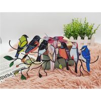 Multicolor Birds On A Wire, Arylic Bird Series Art Ornaments Pendant Hanging for Windows 7 Birds