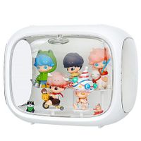 Display Case for Figures Clear Acrylic Organizer with Door Dust-proof Collectibles Action Figure for Pop Mart Blind Box