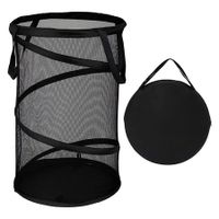 Large Collapsible Laundry Basket Collapsible Mesh with Handles for Laundry, Bathroom, Kids Room, College Dorm, Travel, Storage Organizer